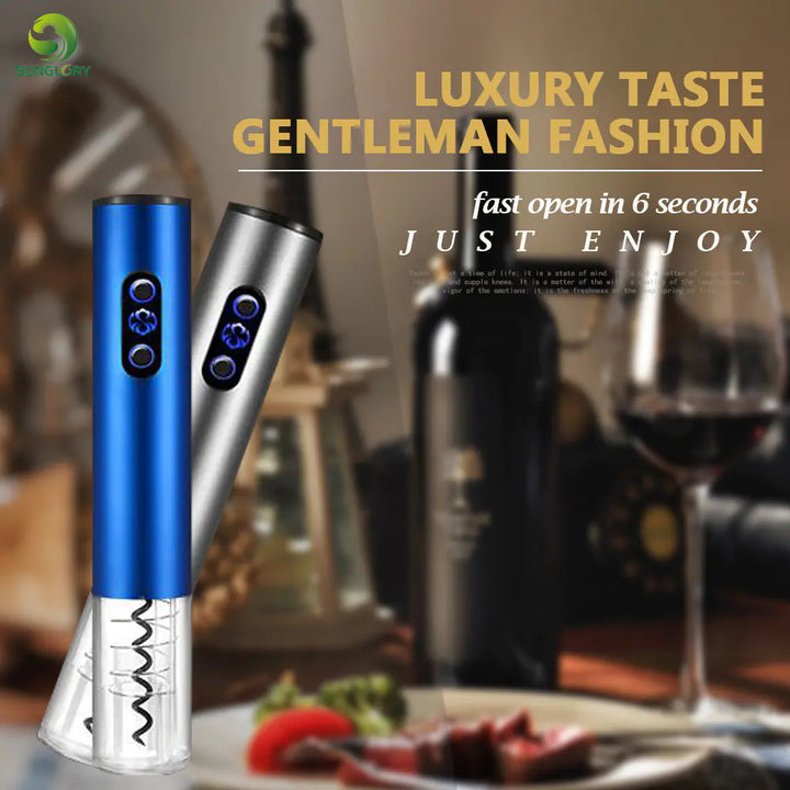 Electric Corkscrew Wine Opener Kit