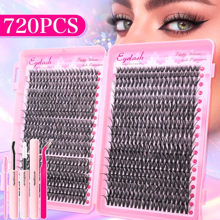 DIY Cluster Lash Extension Kit