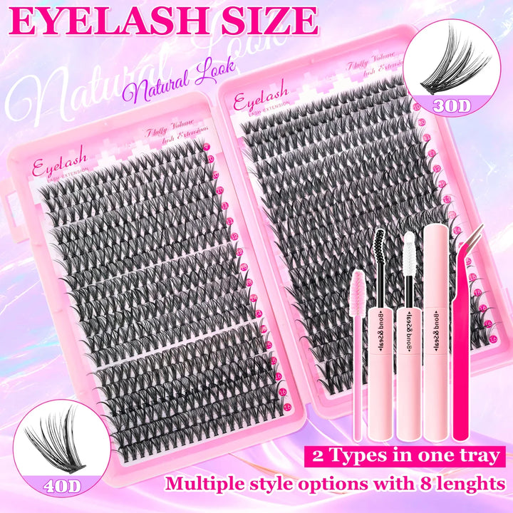 DIY Cluster Lash Extension Kit