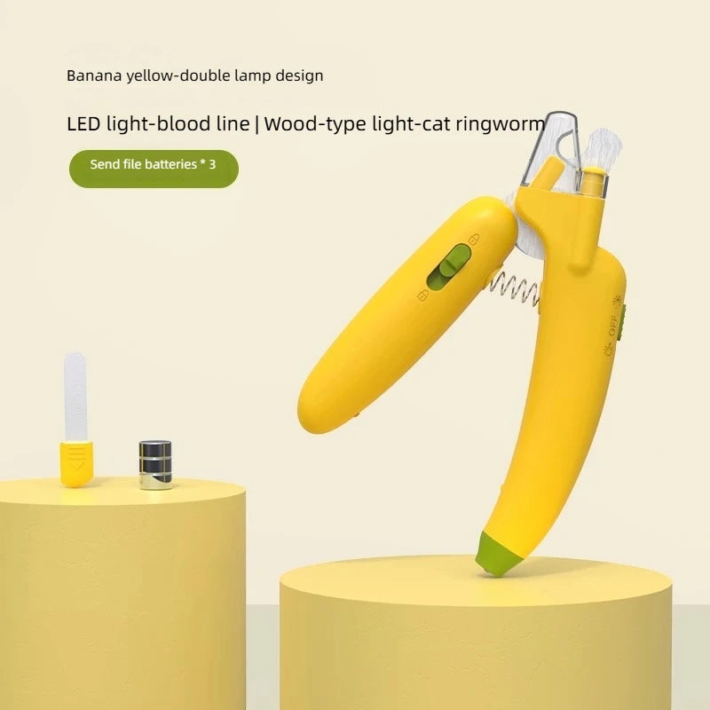 Professional LED Pet Nail Clippers - Safe Grooming Trimmer