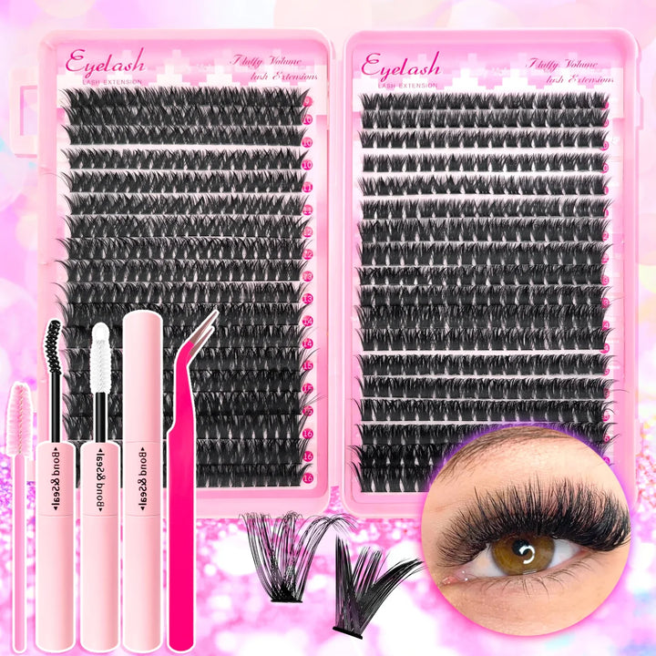 DIY Cluster Lash Extension Kit