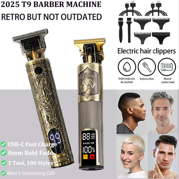Professional Hair Styling Kit T9 Electric Hair Trimmer