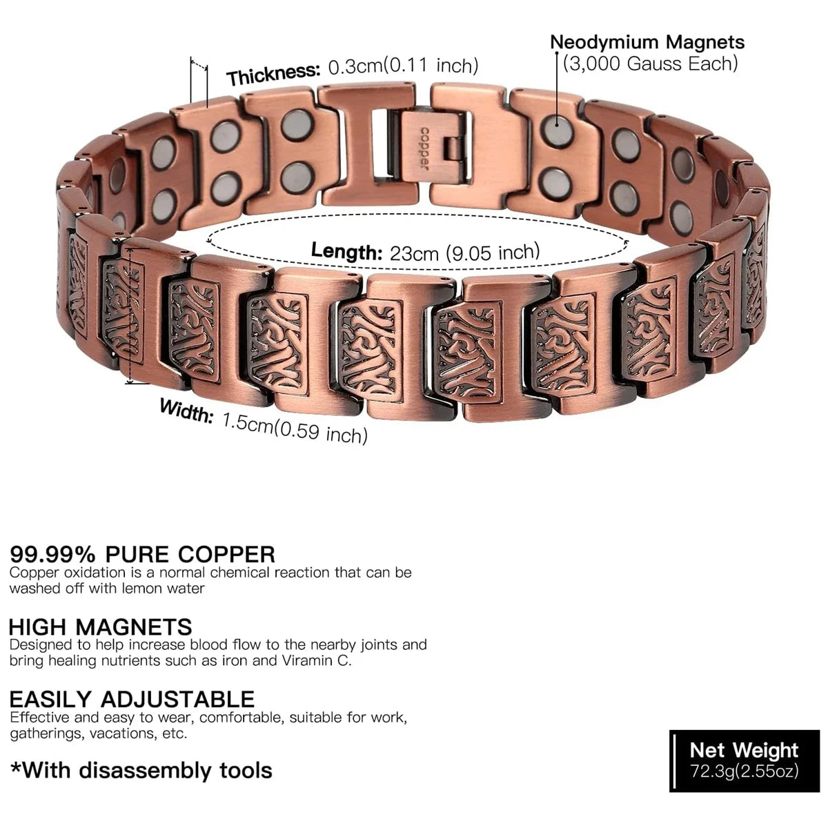 Magnetic Copper Bracelet