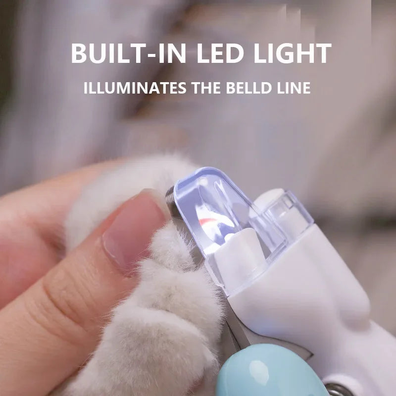Professional LED Pet Nail Clippers - Safe Grooming Trimmer
