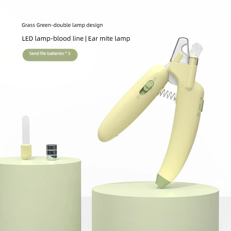 Professional LED Pet Nail Clippers - Safe Grooming Trimmer