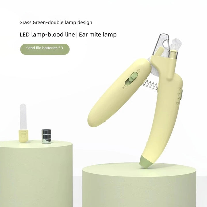Professional LED Pet Nail Clippers - Safe Grooming Trimmer