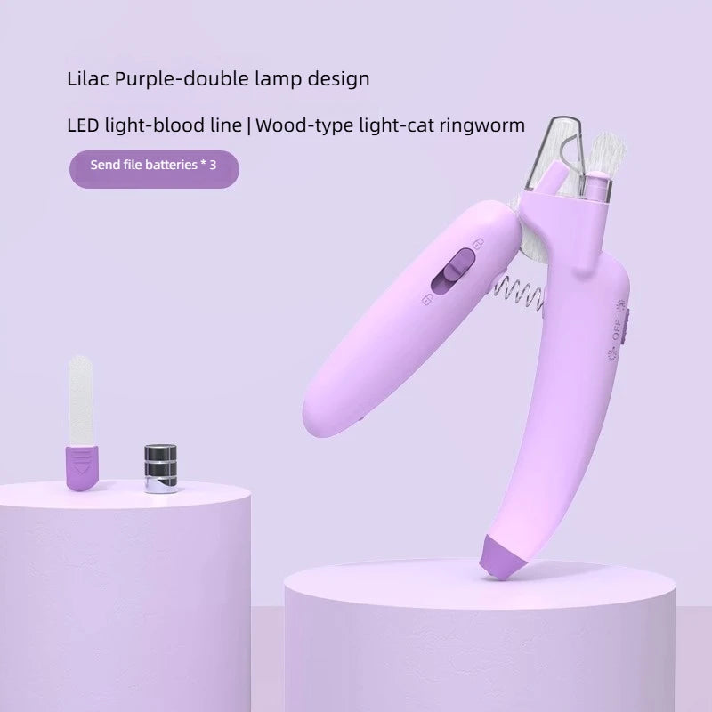 Professional LED Pet Nail Clippers - Safe Grooming Trimmer