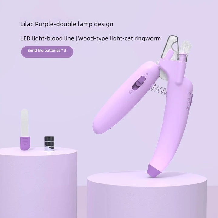 Professional LED Pet Nail Clippers - Safe Grooming Trimmer