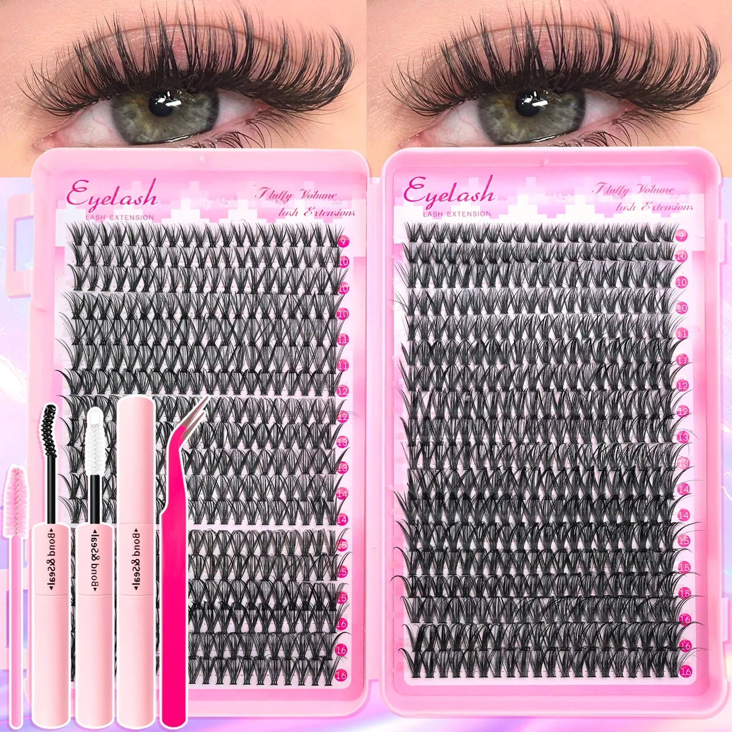 DIY Cluster Lash Extension Kit