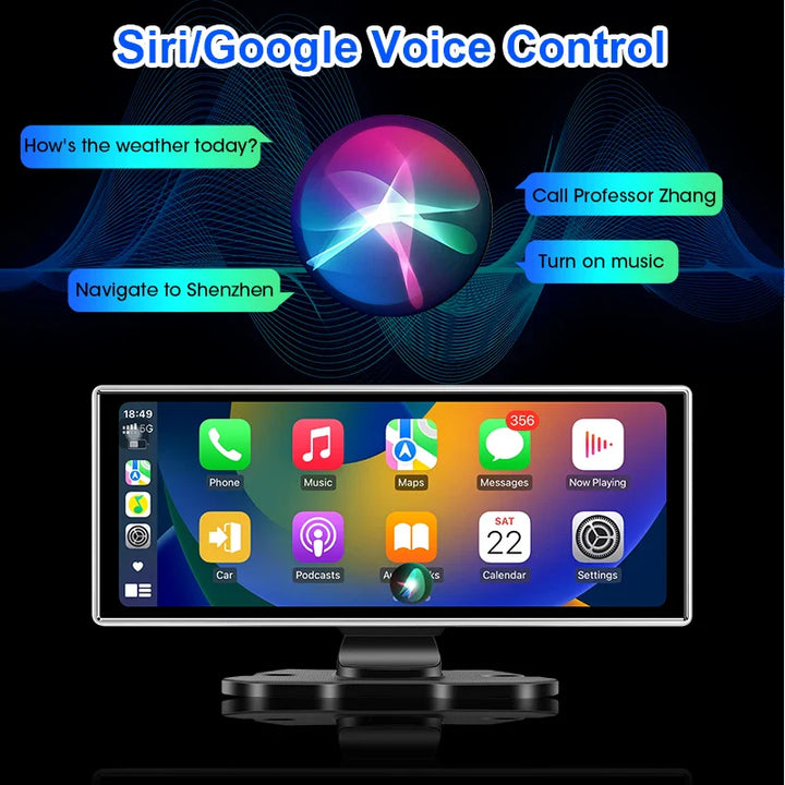 11.26 inch Wireless CarPlay Dash Cam