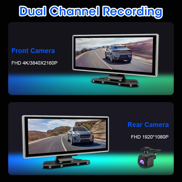 11.26 inch Wireless CarPlay Dash Cam