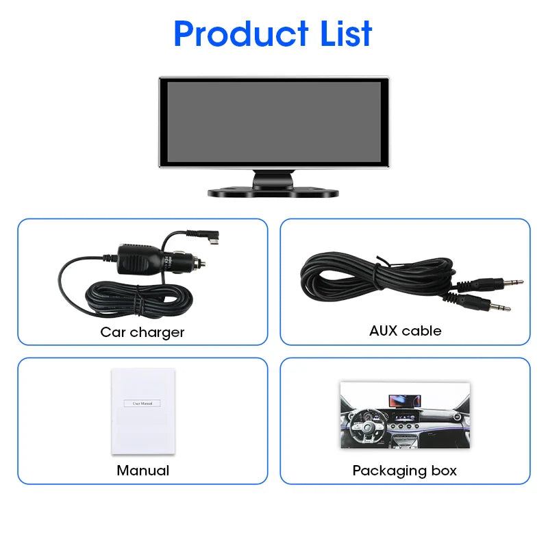 11.26 inch Wireless CarPlay Dash Cam